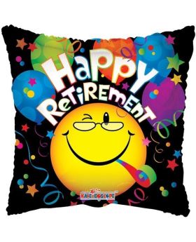 Smiley Happy Retirement Foil Balloon
