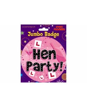 Hen Party Jumbo Badge