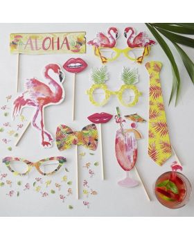 Summer Party Photo Booth Props Flamingo Fun