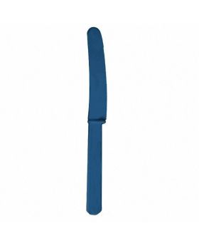 Navy Flag Blue Disposable Plastic Knives, pk20