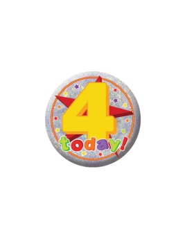 4 Today Birthday Badge