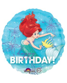 Ariel Happy Birthday Foil Balloon 17''