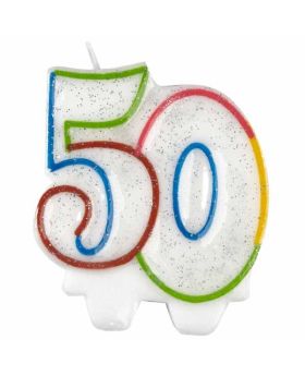 50th Milestone Birthday Candle