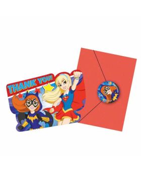 DC Super Hero Girls Thankyou Cards pk8