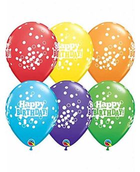 Birthday Confetti Dots Balloons pk6