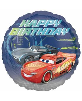Cars 3 Happy Birthday Foil Balloon 18"