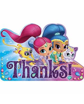 Shimmer & Shine Thank You Cards pk8