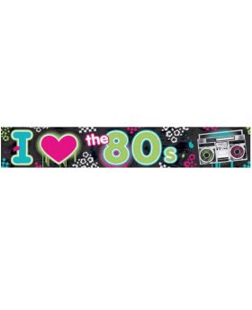 Totally 80's Party Foil Banner 7.62m