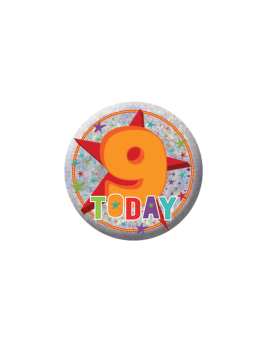 9 Today Birthday Badge