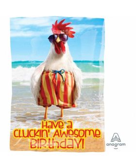 Avanti Clucki' Awesome Birthday Junior Shape Foil Balloon