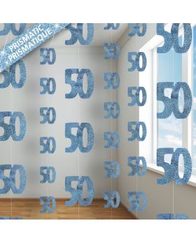 Age 50 Blue Hanging Decorations
