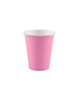 8 Baby Pink Paper Cups