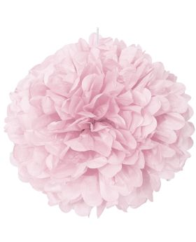Lovely Pink Paper Puff Ball Party Decoration 40cm