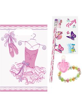 Pink Ballerina Pre Filled Party Bag (no.1), Plastic