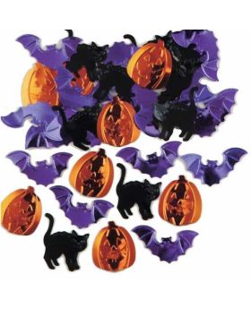 Halloween Trick Or Treat Embossed Confetti Mix