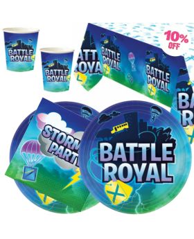 Battle Royal Party Tableware Pack for 16