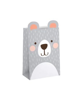 Birthday Bear Paper Treat Bags, pk8