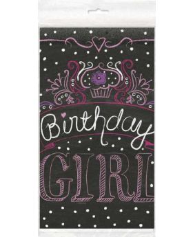 Sweet Birthday Girl Table Cover