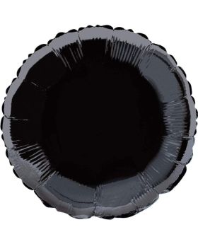 Black Round Foil Balloon
