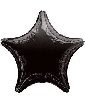 Black Star Foil Balloon 19"
