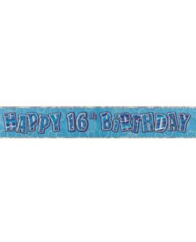 Blue Age 16 Party Banner