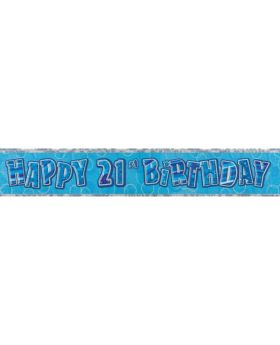 Blue Age 21 Party Banners