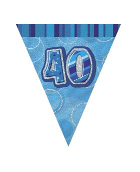 Blue 40th Birthday Party Decorations