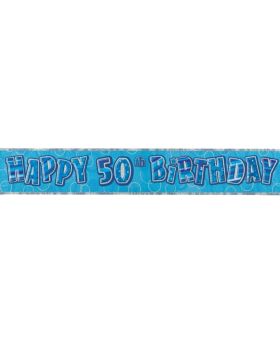 Blue Age 50 Party Banners