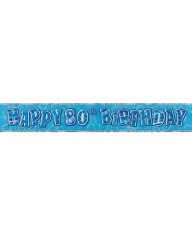 Blue Age 80 Party Banners