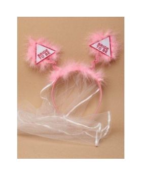Pastel Pink "Bride To Be" Bopper Headband