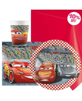 Cars 3 Party Tableware Pack for 8