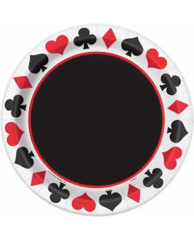 Casino Party Plates pk8