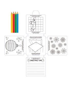 Christmas Activity Pack with pencils