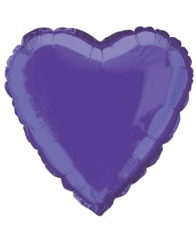 Dark Purple Heart Foil Balloon
