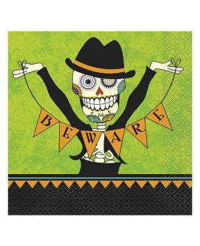 16 Day of the Dead Party Napkins