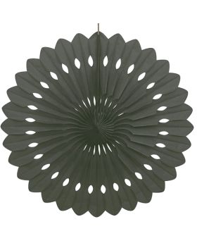 Black Tissue Paper Fan Decoration