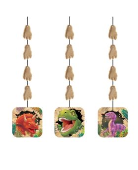 3 Dino Blast Party Hanging Cutouts