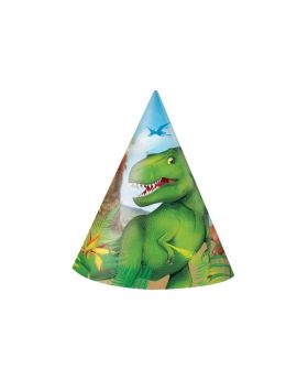 8 Dinosaur Party Hats