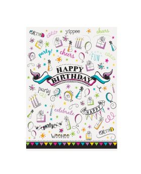 Doodle Birthday Party Bags, pk8