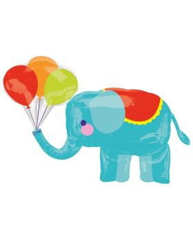 Circus Elephant SuperShape Foil Balloon 36" x 26"