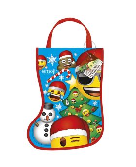 Emoji Christmas Stocking Party Bag
