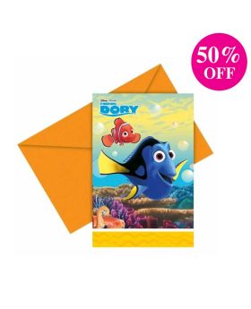 6 Finding Dory Party Invitations