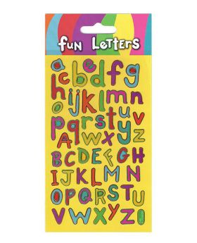 Reusable Sparkle Stickers - Fun Letters