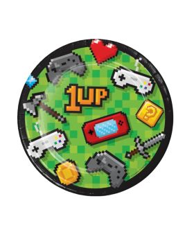 8 Gaming Party Dessert Plates