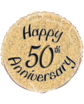 Happy 50th Anniversary Foil Balloon 18"