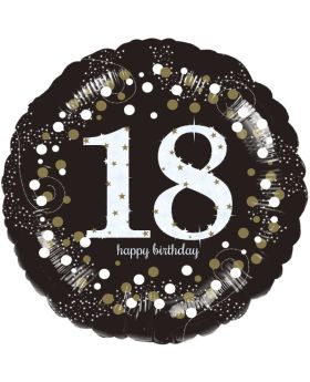 Gold Sparkling Celebration 18th Birthday Foil Balloon 18"