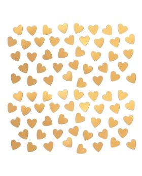 Gold Heart Shape Confetti