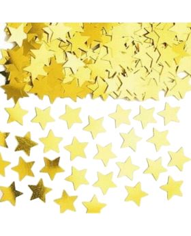 Gold Star Shapes Confetti