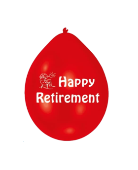 Happy Retirement Latex Balloons 9"