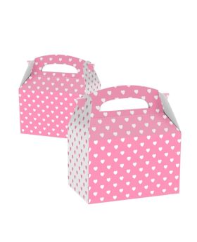 Pink & White Hearts Party Box